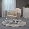 DSC_2045 Upholstered Nursery Rocking Chair with Wooden Rocker Base