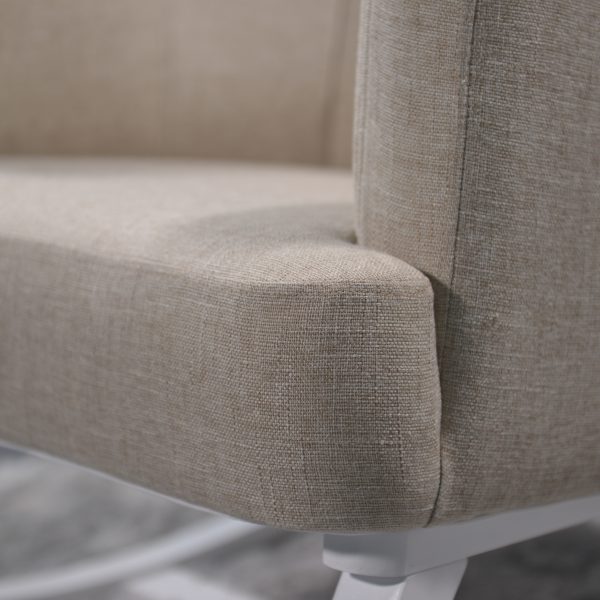 DSC_2048 Upholstered Nursery Rocking Chair with Wooden Rocker Base