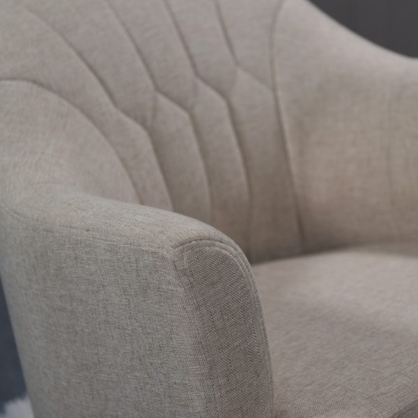 DSC_2053 Upholstered Nursery Rocking Chair with Wooden Rocker Base