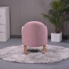 Back view of upholstered kids rocking chair