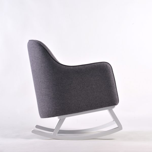 DSC_2378 Modern Upholstered Nursery Rocking Chair