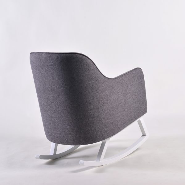 DSC_2379 Modern Upholstered Nursery Rocking Chair