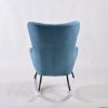 Wingback Nursery Rocking Chair with Wooden Base