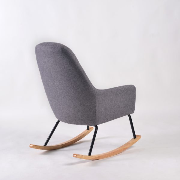 DSC_2476 High Back Nursery Rocker with Upholstered Arms