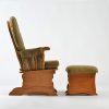 DSC_2671 Upholstered Wooden Nursery Glider Chair with Ottoman