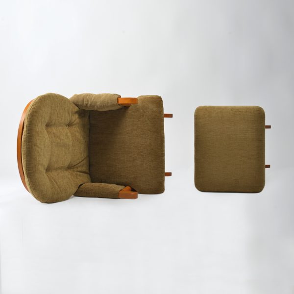DSC_2676 Upholstered Wooden Nursery Glider Chair with Ottoman