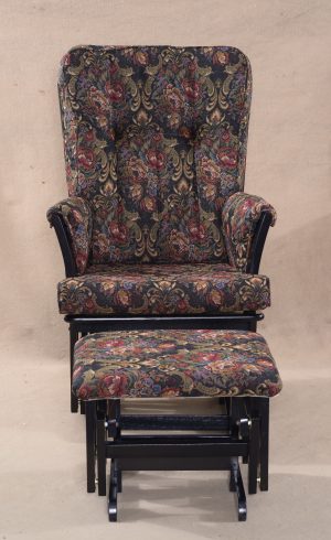 Classic Nursery Glider Chair with Ottoman