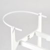 Wooden Rocking Baby Bassinet with Woven Basket & Canopy