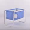 soft fabric interior of foldable baby bassinet for newborn