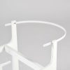 Wooden Rocking Baby Bassinet with Woven Basket & Canopy