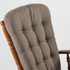 DSC_3074 Button Tufted Wooden Nursery Glider Chair with Ottoman