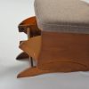DSC_3076 Button Tufted Wooden Nursery Glider Chair with Ottoman