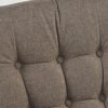 DSC_3083 Button Tufted Wooden Nursery Glider Chair with Ottoman