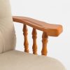 DSC_3198 Button Tufted Wooden Nursery Glider Chair with Ottoman