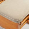 DSC_3199 Button Tufted Wooden Nursery Glider Chair with Ottoman