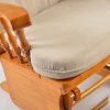 DSC_3200 Button Tufted Wooden Nursery Glider Chair with Ottoman