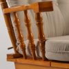 DSC_3206 Button Tufted Wooden Nursery Glider Chair with Ottoman