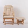 DSC_3297 Wooden Nursery Glider Chair with Ottoman