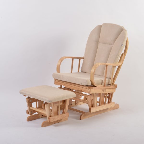 White Wooden Nursery Glider Chair Wooden Nursery Glider Chair with Ottoman