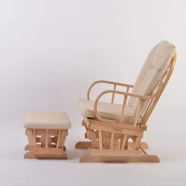 DSC_3299 Wooden Nursery Glider Chair with Ottoman