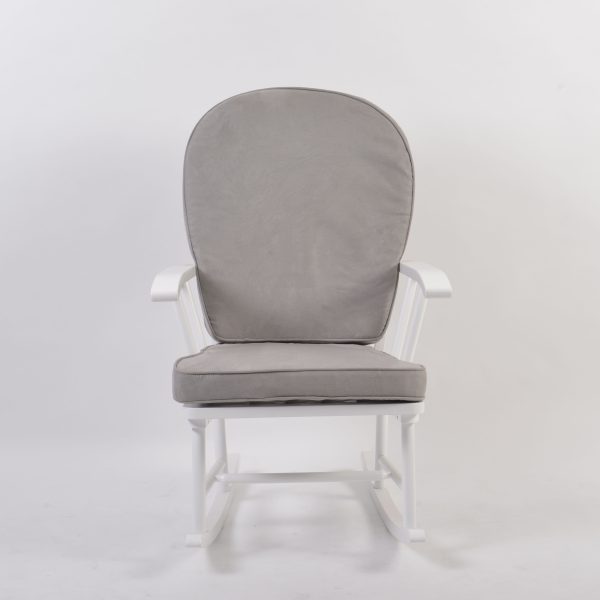 Classic Wooden Nursery Rocking Chair with Cushions