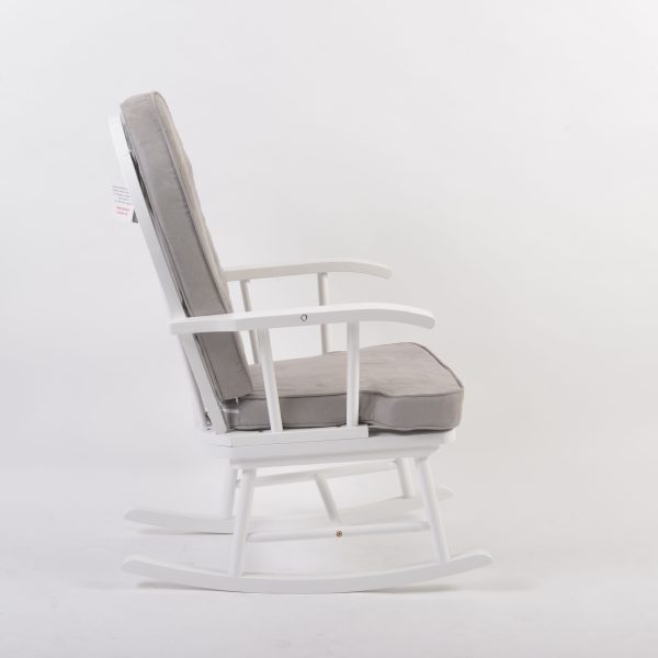 Classic Wooden Nursery Rocking Chair with Cushions