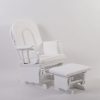 DSC_3320 High Back Wooden Nursery Glider Chair with Ottoman