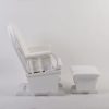 DSC_3324 High Back Wooden Nursery Glider Chair with Ottoman