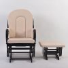 DSC_3331 High Back Wooden Nursery Glider Chair with Ottoman