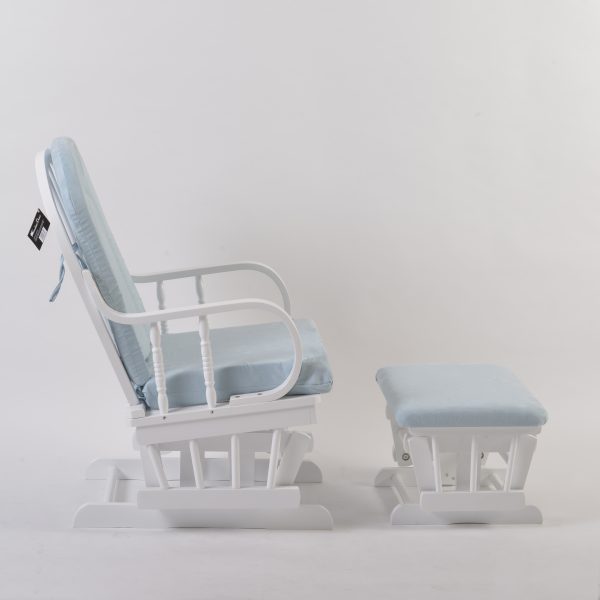 DSC_3353 Custom Wooden Rocking Chair with Ottoman for Nursery Furniture Manufacturer