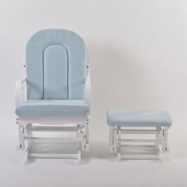 DSC_3357 Custom Wooden Rocking Chair with Ottoman for Nursery Furniture Manufacturer