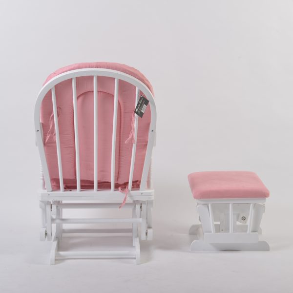 DSC_3362 Custom Wooden Rocking Chair with Ottoman for Nursery Furniture Manufacturer