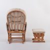 DSC_3392 Tufted Padded Nursery Glider Chair with Ottoman