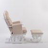 DSC_3395 Tufted Padded Nursery Glider Chair with Ottoman