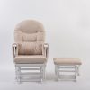 DSC_3397 Tufted Padded Nursery Glider Chair with Ottoman