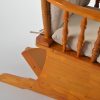 DSC_3409 Button Tufted Wooden Nursery Glider Chair with Ottoman