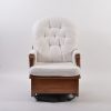 DSC_3415 Tufted Nursery Glider Chair with Ottoman