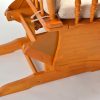 DSC_3417 Button Tufted Wooden Nursery Glider Chair with Ottoman