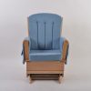 Upholstered Nursery Glider Chair with Wooden Frame