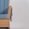 Upholstered Nursery Glider Chair with Wooden Frame