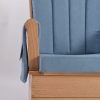 Upholstered Nursery Glider Chair with Wooden Frame