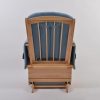 Upholstered Nursery Glider Chair with Wooden Frame