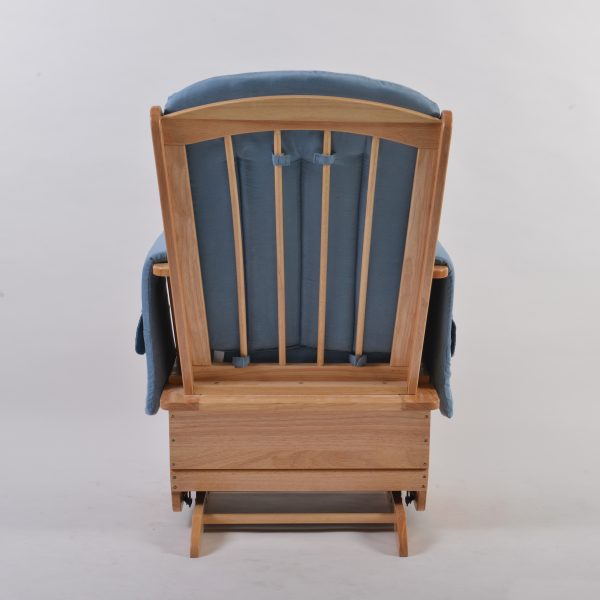 Upholstered Nursery Glider Chair with Wooden Frame