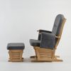 DSC_3540 Wooden Nursery Glider Chair with Matching Ottoman