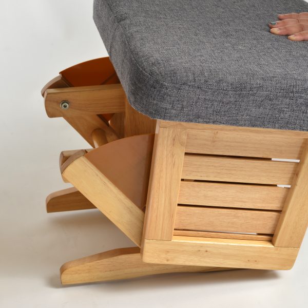 DSC_3544 Wooden Nursery Glider Chair with Matching Ottoman