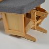 DSC_3551 Wooden Nursery Glider Chair with Matching Ottoman