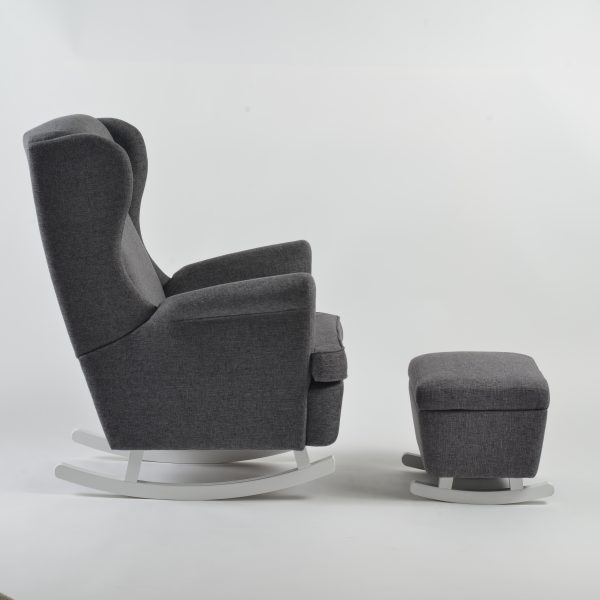 Wingback Nursery Glider with Ottoman