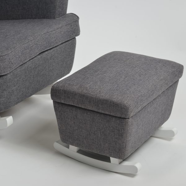 Wingback Nursery Glider with Ottoman