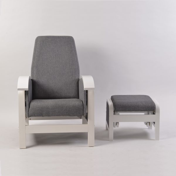 scandinavian baby feeding chair with wooden frame