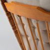 DSC_3682 Button Tufted Wooden Nursery Glider Chair with Ottoman